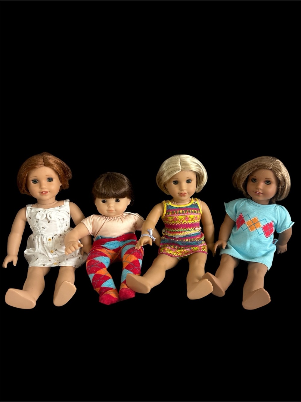 4-Piece AMERICAN GIRL Doll Set - Multicolor Outfits